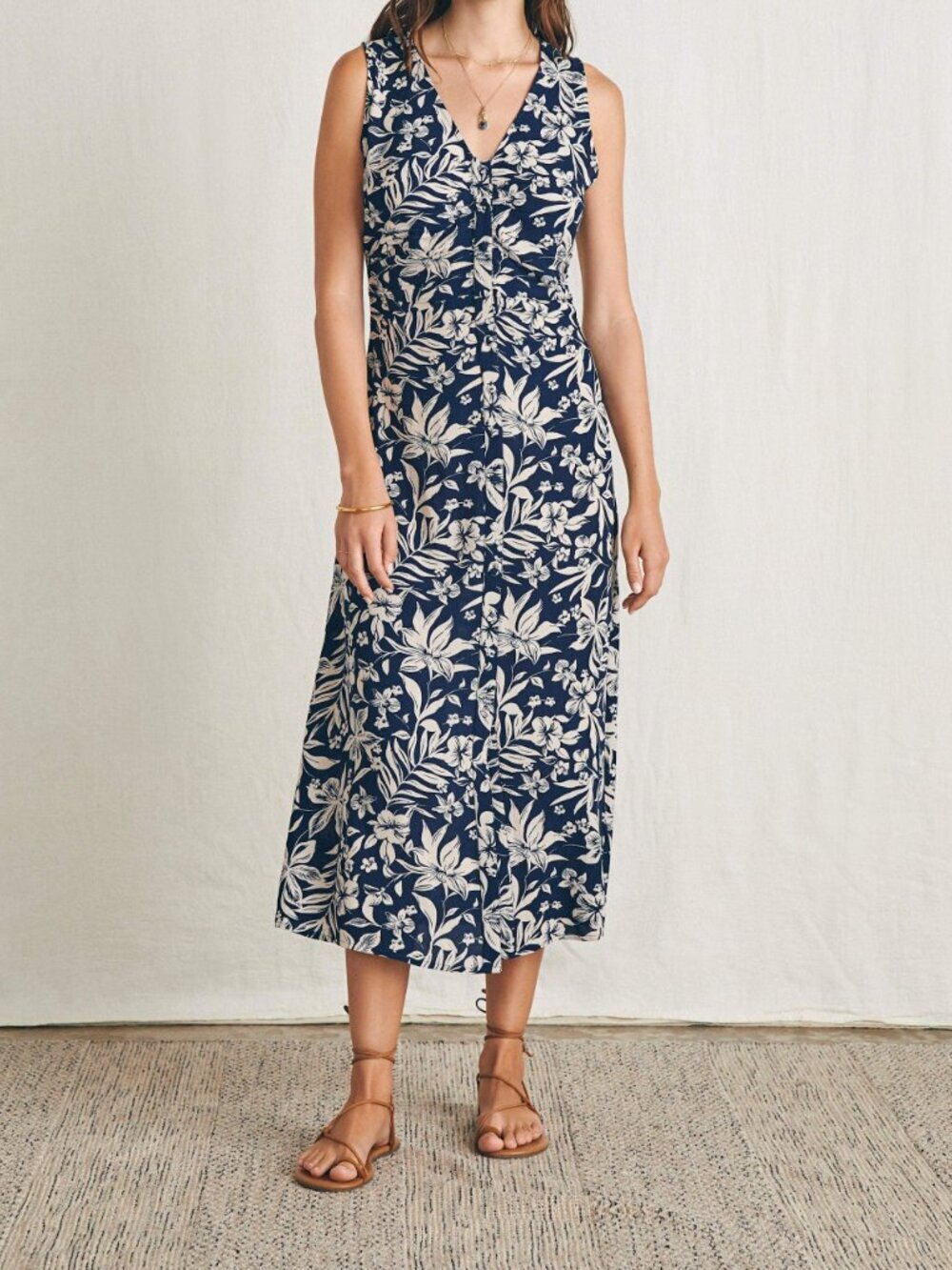 Faherty NWOT $228 Siena Midi Dress